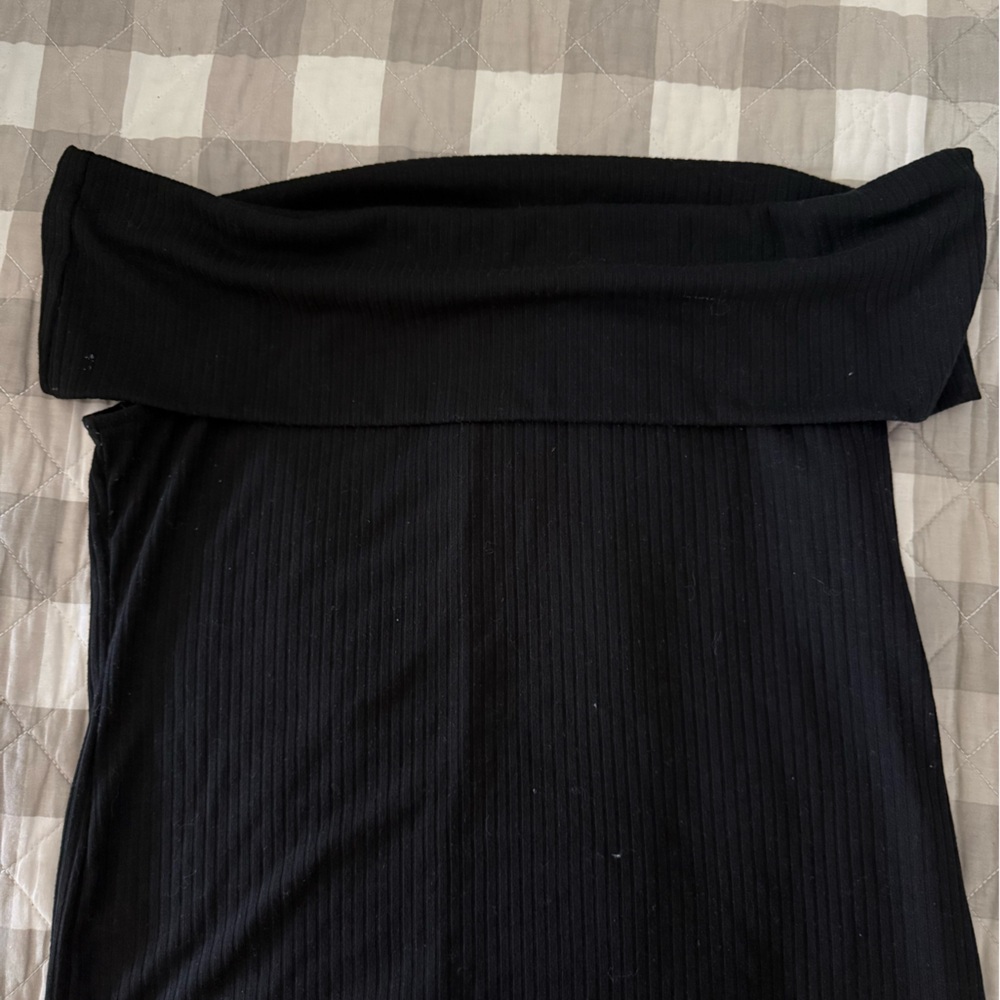 a new day Classic Black Off the Shoulder Top